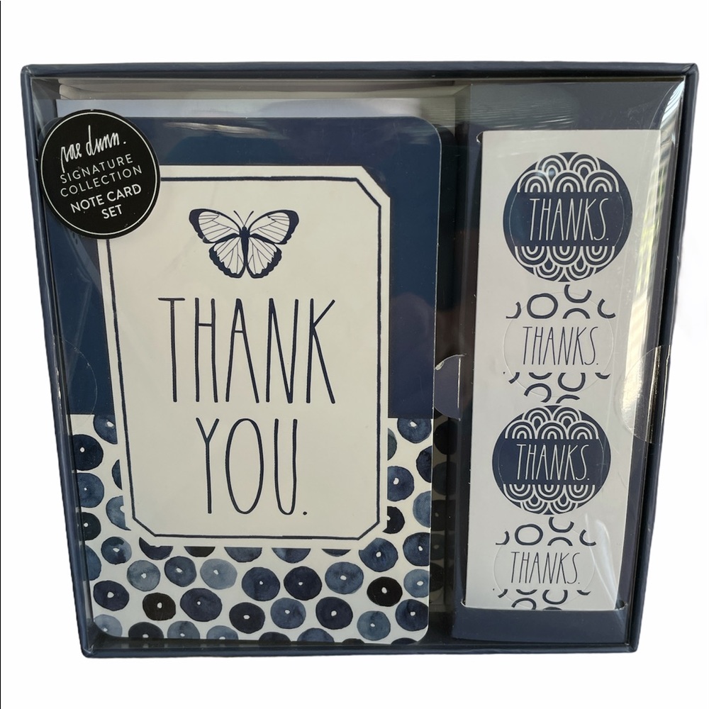 NIB Rae Dunn THANK YOU Note Card Set - Picture 2 of 3